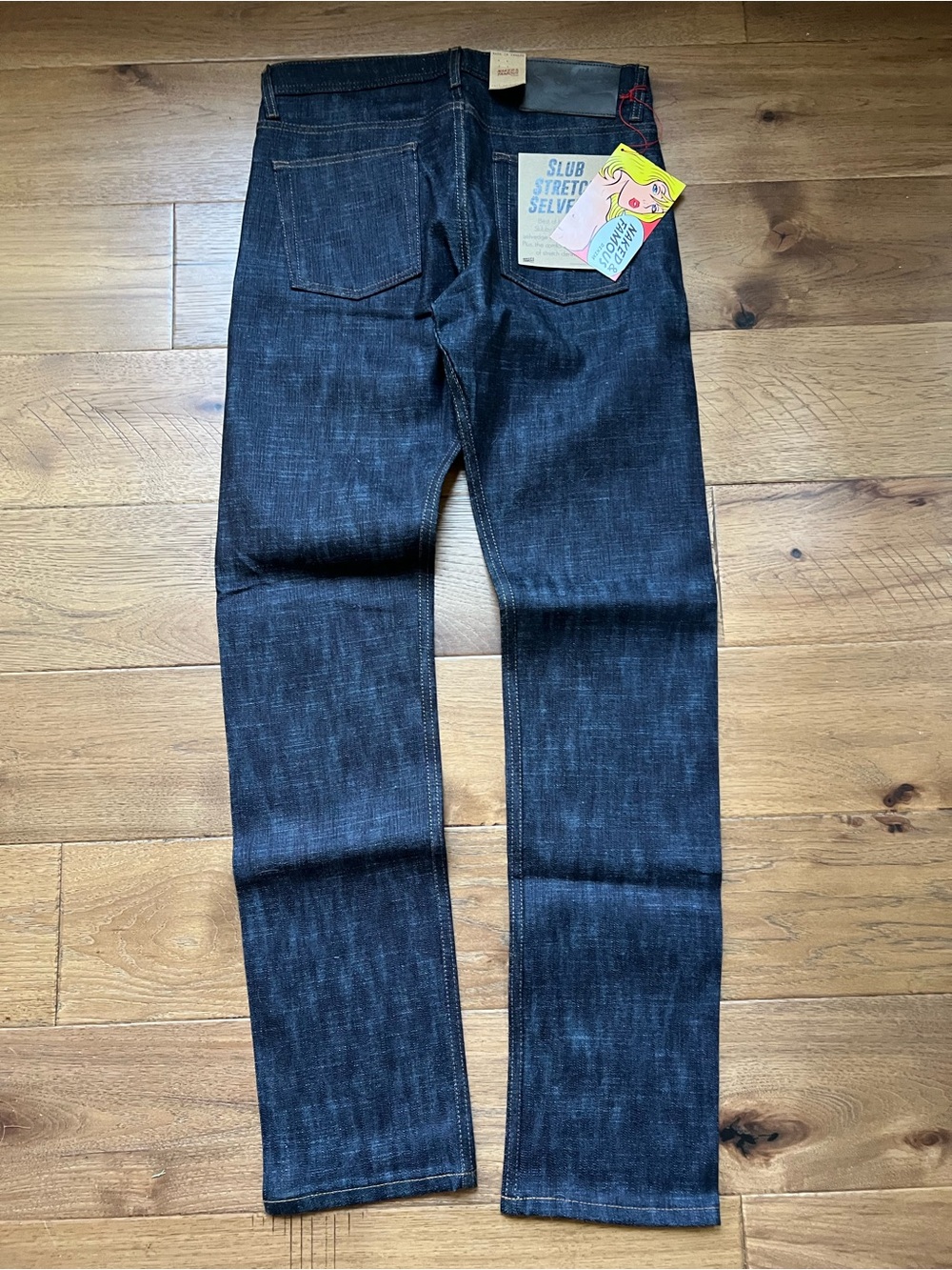 Naked and Famous Slub Stretch Selvedge Jeans Dark Indigo Weird Guy 32 019643 - Picture 4 of 13